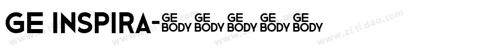 GE Inspira字体转换